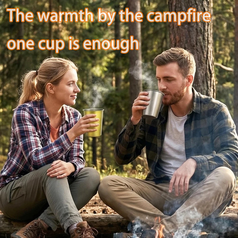 Super Light Pure Titanium Coffee Mug Camping Portable Polishing Breakfast Mule Milk Beer 350ml Juice Cup,Water Drinking Tumbler
