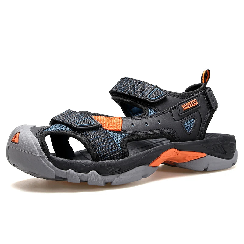 HUMTTO Summer Sandals Breathable Hiking Shoes for Men Outdoor Water Beach Mens Sandals Camping Fishing Climbing Aqua Sneaker Man