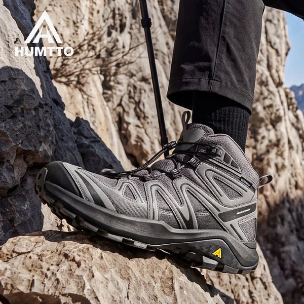 HUMTTO Winter Trekking Boots for Men Breathable Hiking Shoes Man 2026 Outdoor Men's Sneakers Wear-resistant Mountain Sports Shoe