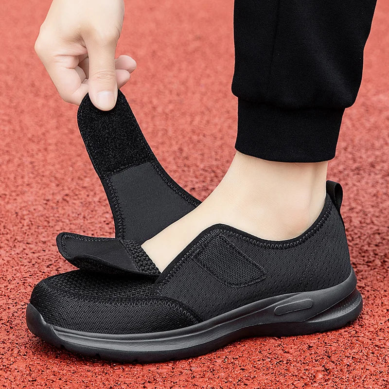 Summer Women Adjustable Diabetic Shoes For Fat Wide Foot Swollen Feet Hallux Valgus Sneakers