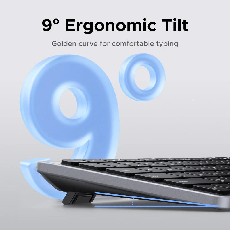 UGREEN Wireless Keyboard Bluetooth 5.3 & 2.4G Wireless Russian/EN 78 Keycaps For MacBook iPad PC Tablet