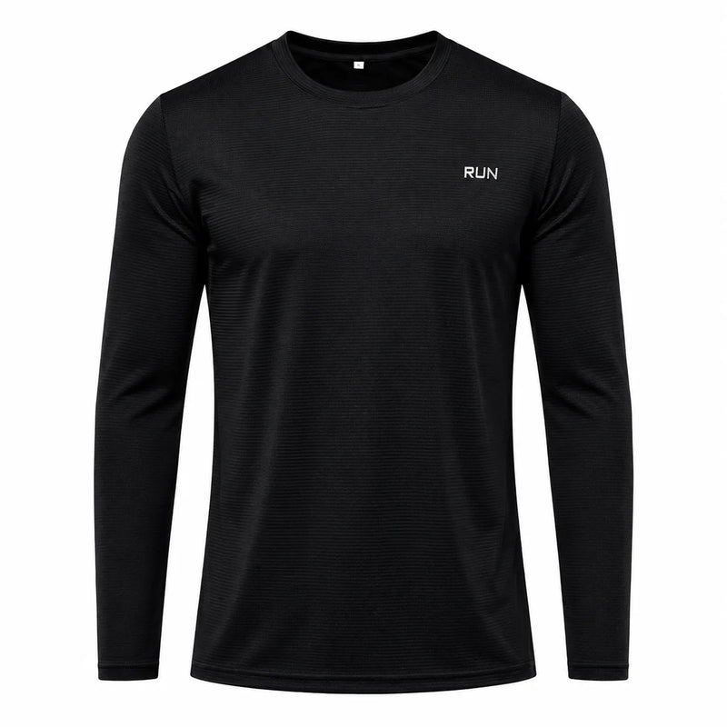 Men's UPF 50+ UV Protection Long Sleeve Sports T-Shirt, Quick Dry Breathable Athletic Tee for Running Fishing Outdoor Workout