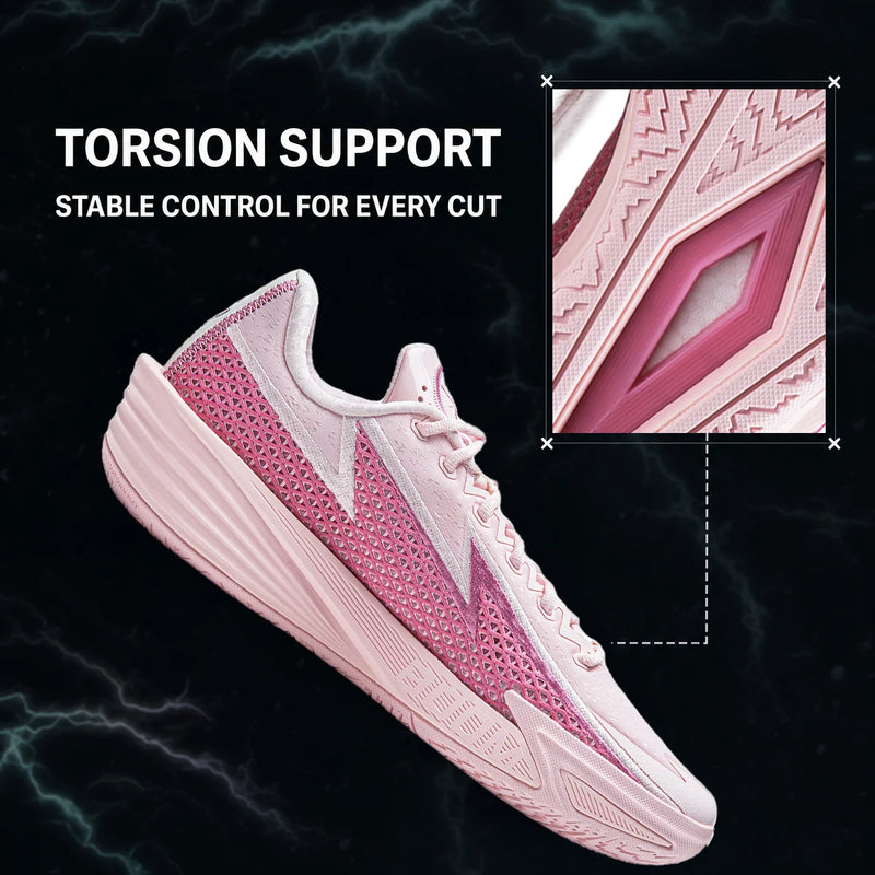 ស្បែកជើងបាល់បោះបុរស Li-Ning WADE FLASH 2 លើទីលាន BOOM មានទ្រនាប់ទន់ មានខ្យល់ចេញចូលបានល្អ ស្បែកជើងប៉ាតា LiNing មានស្ថេរភាព ABPV013