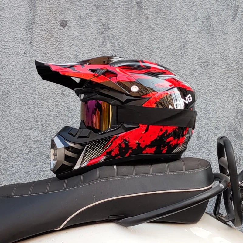 NEW Motocross Helmet ATV Motocicleta Casque Moto Casco Off-Road Dirt Bike helmet mens moto helmet Suitable for kid DOT