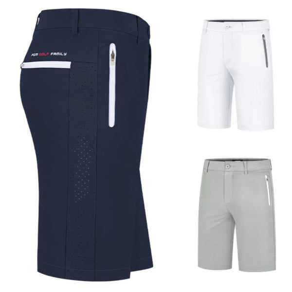PGM Men's Golf Shorts Summer Side Breathable Perforated Sports Pants KUZ057