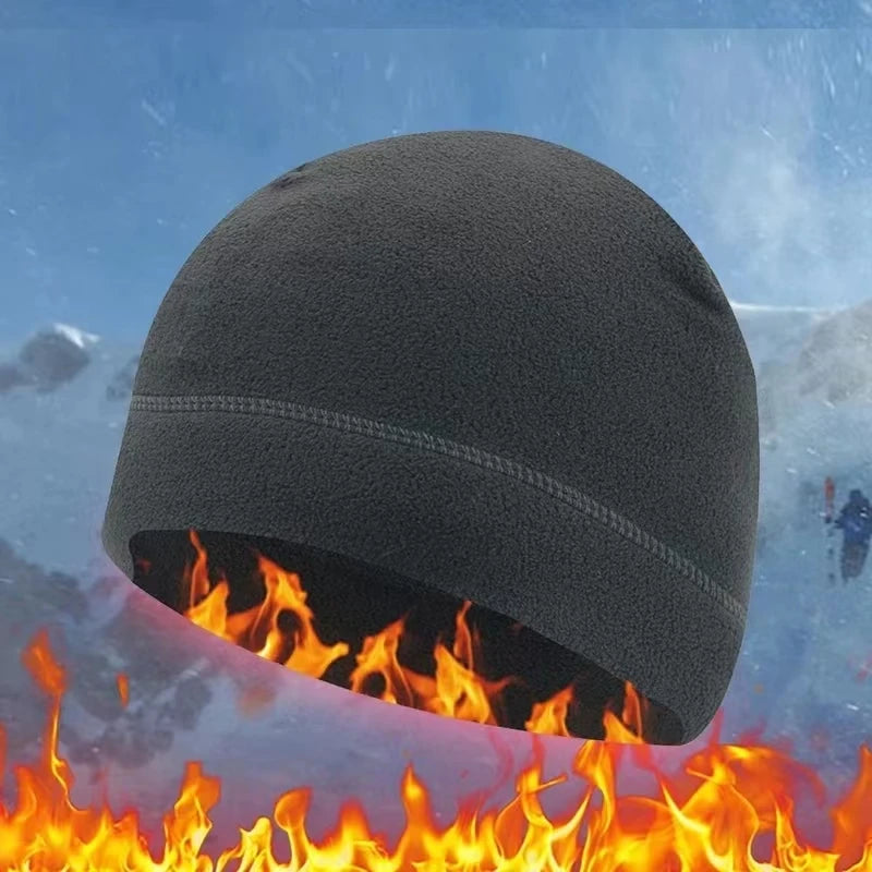 WRELS Winter Cycling Cap Windproof Thermal Ski Helmet Liner Running Skiing Motorcycle Earmuffs Hat Outdoors Cycling Helmet Liner