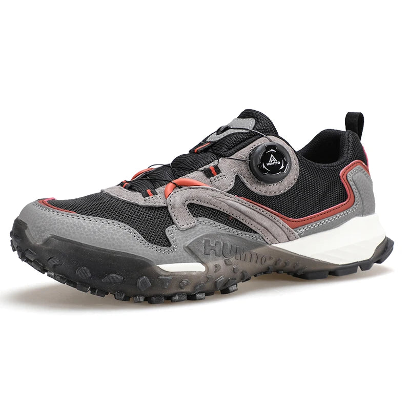 HUMTTO Hiking Shoes Summer Camping Men's Sports Shoes for Men Breathable Trekking Boots Man 2025 Leather Outdoor Safety Sneakers