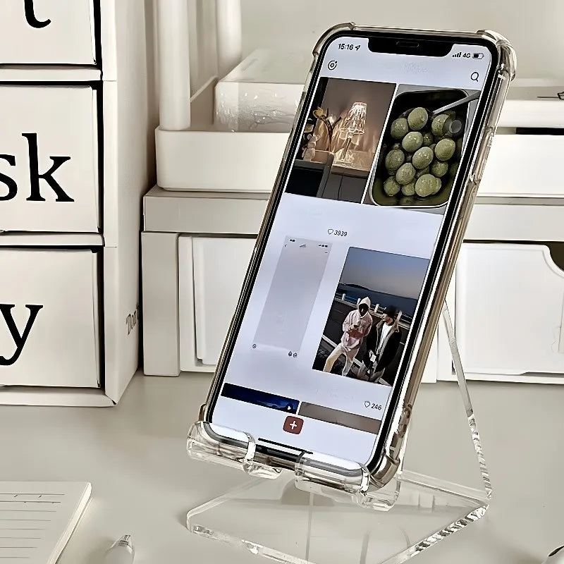 1pc Adjustable Multifunctional Phone Stand Non Slip Base Space Saving Desktop Holder for Cellphone Tablet,Office Desk Organizer