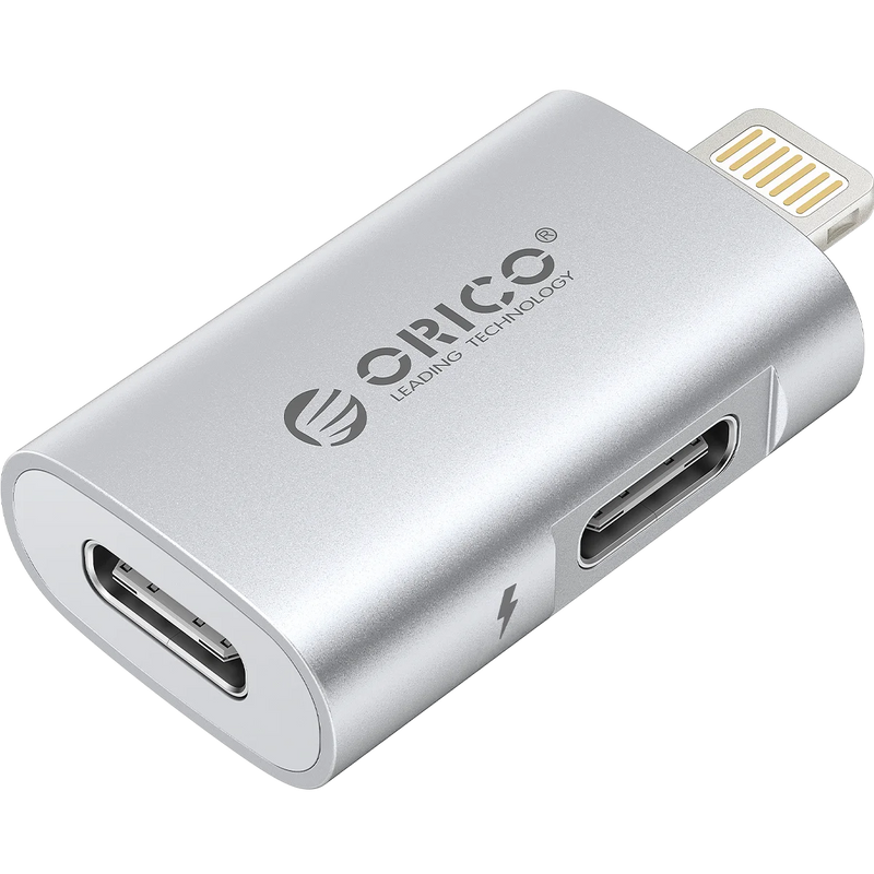 ORICO USB C OTG Adapter 27W Charging Data Transfer Audio Compatible with iPhone 14, 13, 12, 11 Xs iPad iPod AirPods Tablet