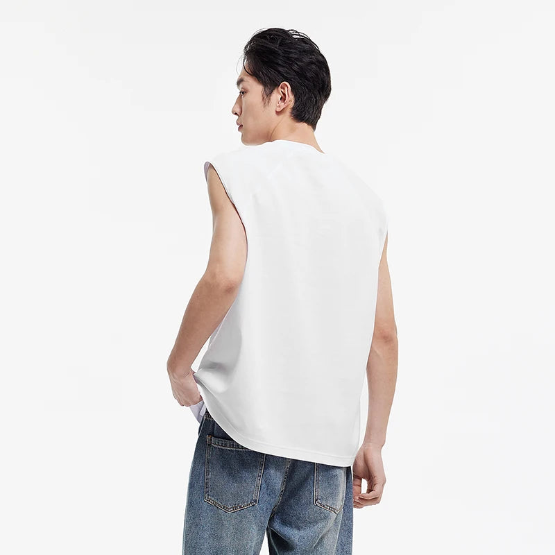 Semir Mens Vest 2026 Loose Fit Letter Printed Knitted Waistcoat Moisture Wicking Quick Dry Casual Style Soft Daily Wear Tops