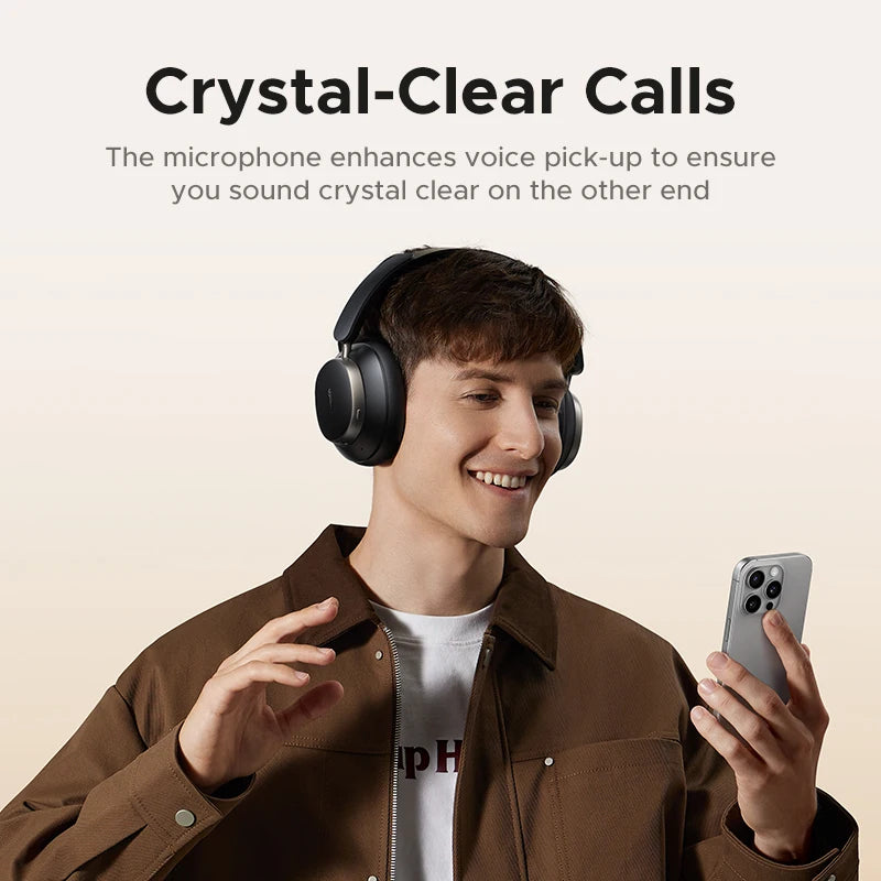 UGREEN Headset Hybrid Active Noise Cancelling Earphone Wireless Bluetooth Headphones 120H Playtime Hi-Res Audio LDAC