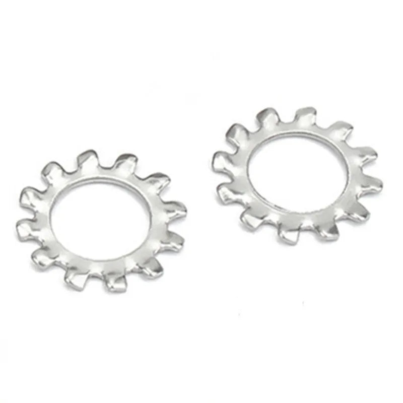 M2 M2.5 M3 M4 M5 M6 M8 M10 M12 M16 1 Types 304 Stainless Steel Internal and External Toointethed Serrated Lock Washer Gasket