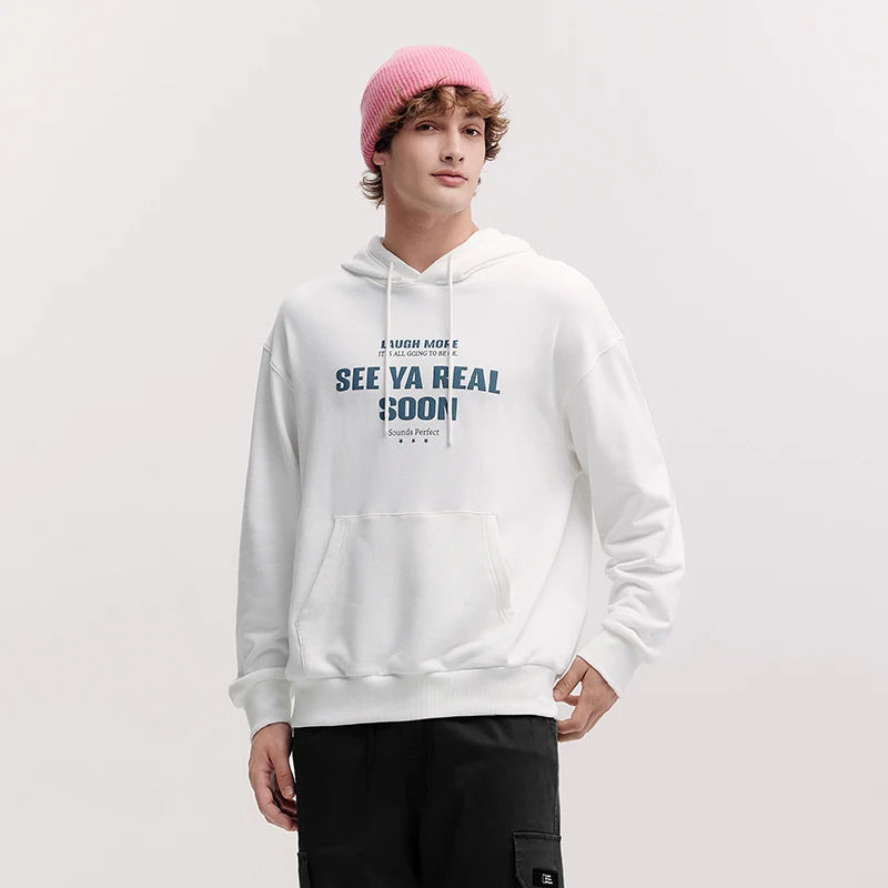 Semir Stylish Hoodie Unisex 2026 Spring Fashion Print Couple Style Loose Casual Comfortable Versatile Pullover Top