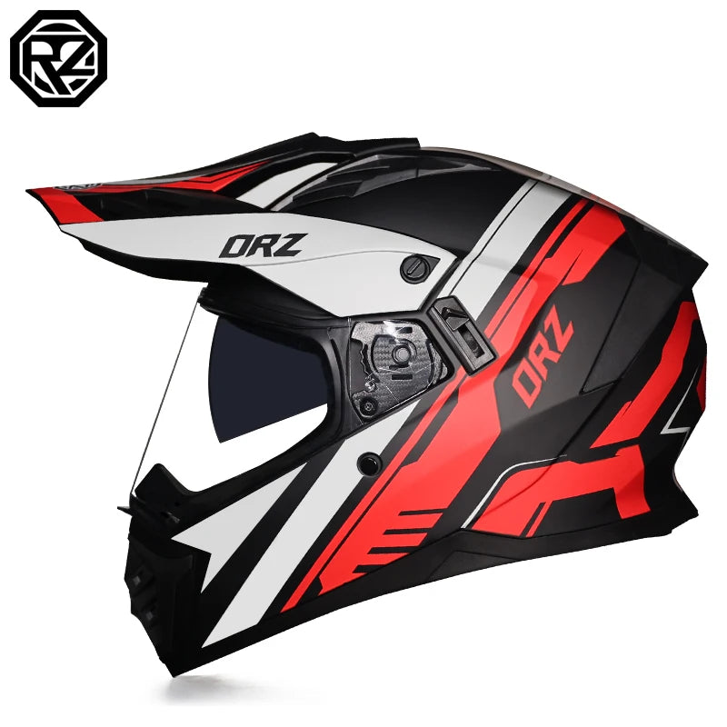 ORZ Dual Sport Motocross Helmet Men Top Quality Motorcycle Helmet Adventure Biker Helmet Off-road Racing Gear