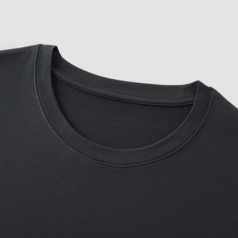 Semir Men Tshirt Thermal Warmth Crew Neck Long Sleeve Solid Color Everyday Style Layering Essential 2026 Spring Soft Comfort