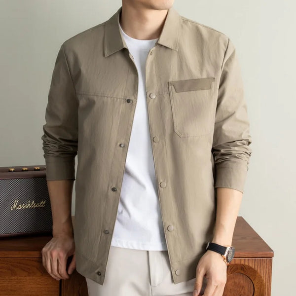 Men's Business Casual Jacket, Windproof and Breathable Short Coat, High-quality Spring and Autumn Top