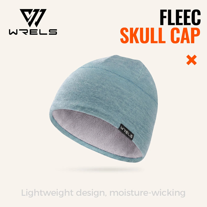 WRELS Running Beanie Windproof Warm Hat Fleece Lined Stretch Elastic Anti Cold Skiing Winter Outdoor Men Women Thermal Skull Cap