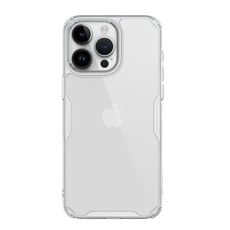 For iPhone 15 Pro Max NILLKIN Nature TPU Pro Case For iPhone 15 /15 Pro Shockproof Full Lens Protection Transparent Cover