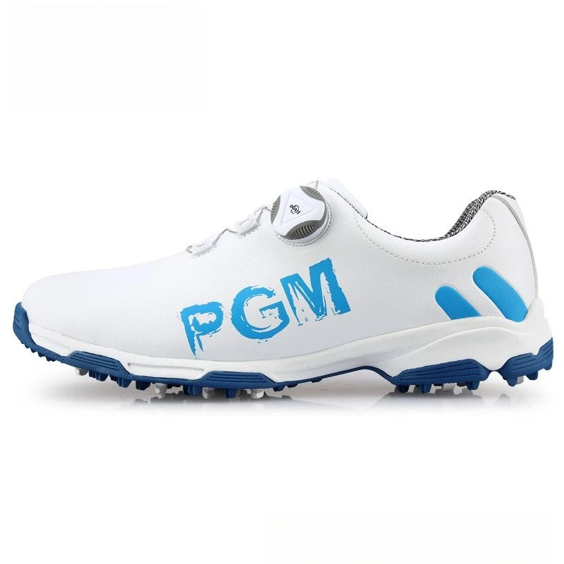 PGM Golf Men's Sneakers Rotating Lace Waterproof Breathable and Anti Slip Sports Shoes XZ103