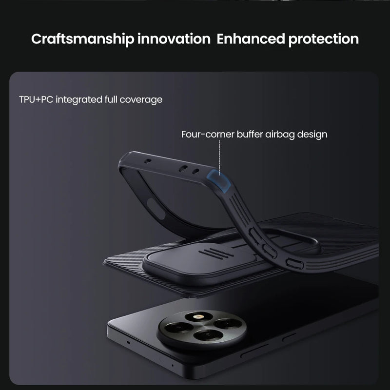 NILLKIN For OnePlus Ace 5 / 5 Pro Case CamShield Pro Sliding Camera Protection TPU Frame PC Back Cover For One Plus 13R Cases