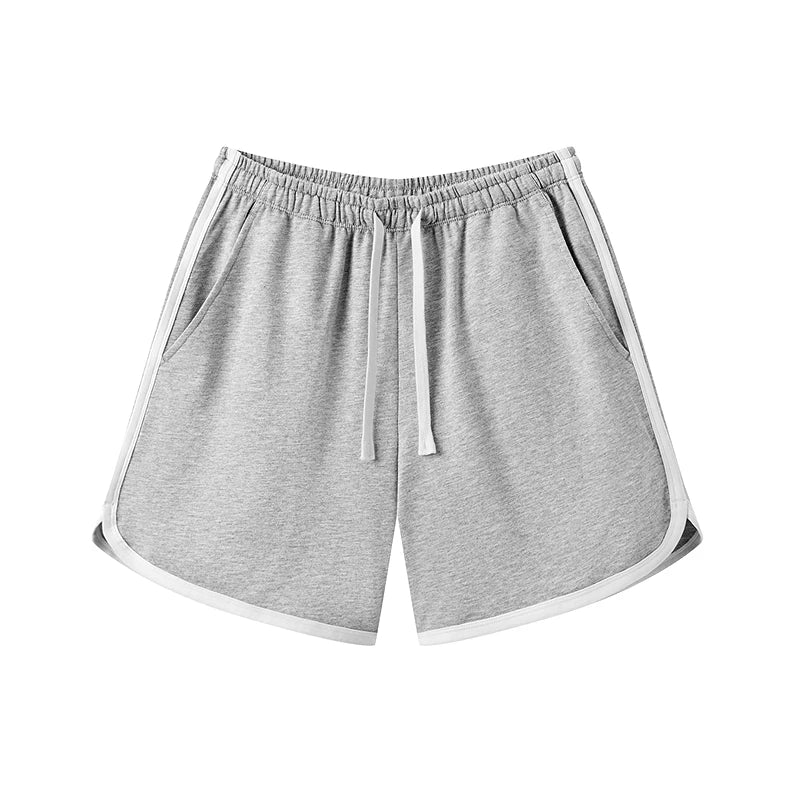 Semir Homewear Women Light Sporty Style Pure Cotton Shorts Summer Loose Sleep Pants Outerwear Narrow Waist Retro Color Block