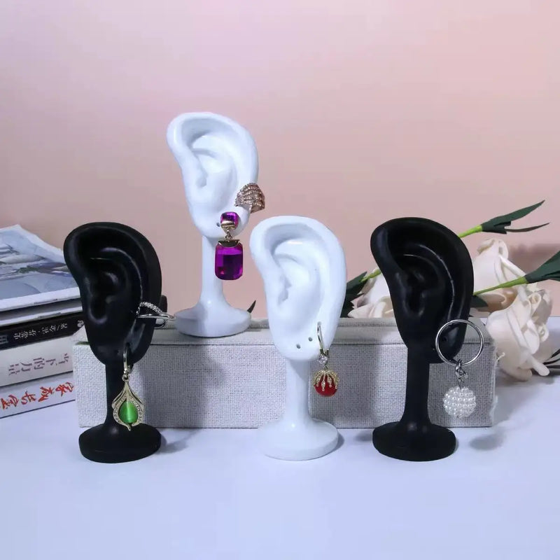 Simulation Ear Earring Display Stand, Jewelry Store Live broadcast Stand, Earring and Ear Stud Model Display Prop