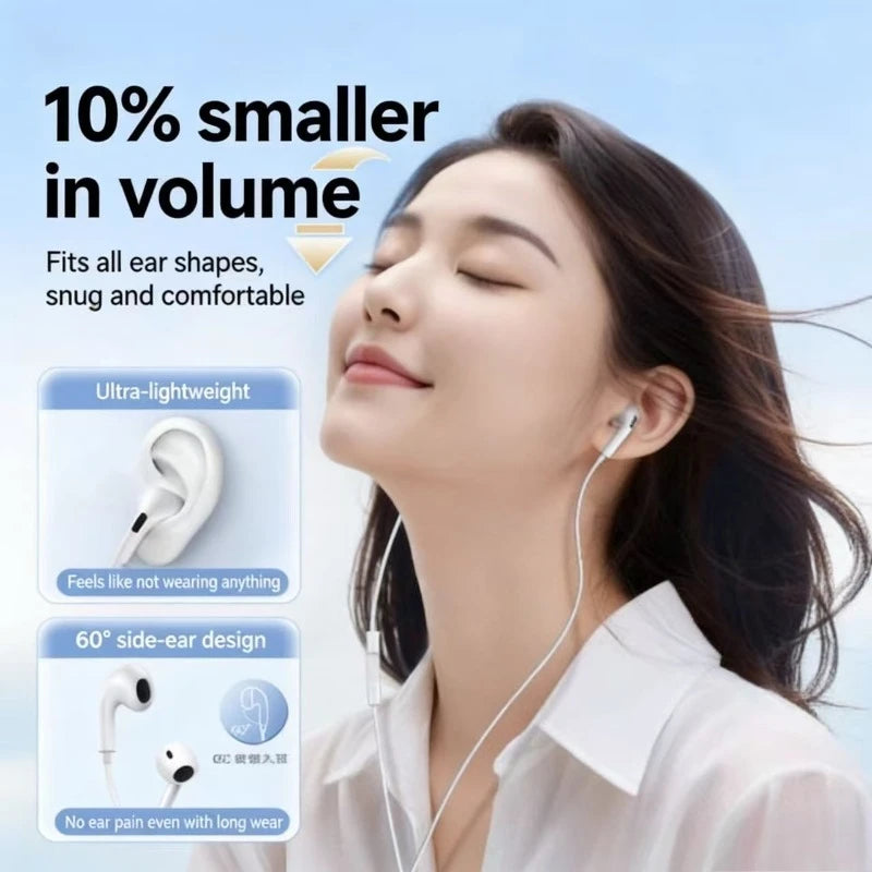 កាសស្តាប់ត្រចៀក Baseus H17 3.5mm មានខ្សែសម្រាប់បញ្ជាជាមួយមីក្រូហ្វូនសម្រាប់តន្ត្រី និងកីឡា
