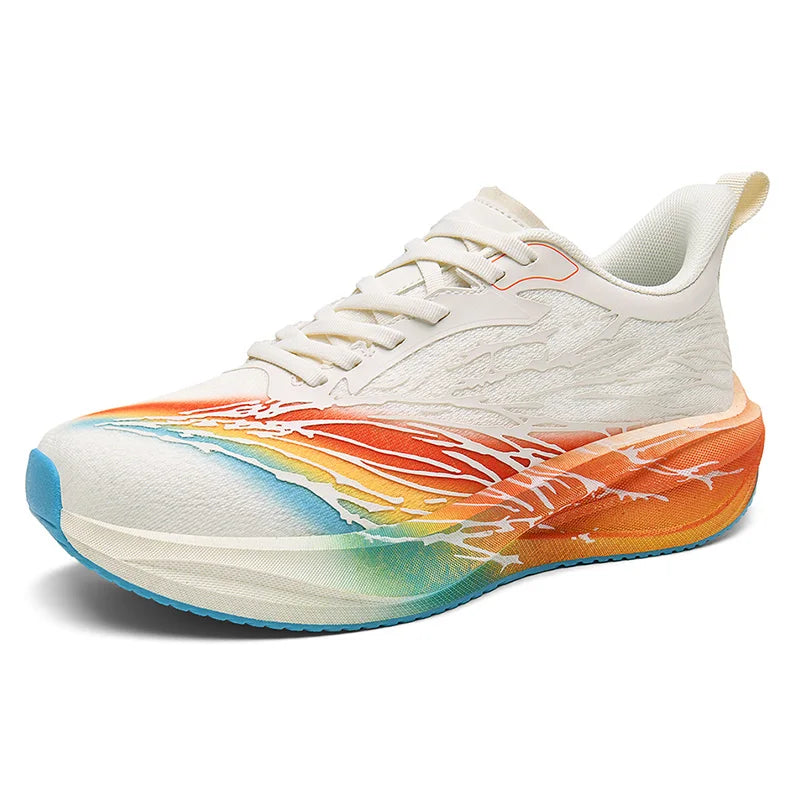 Men's casual speed sneakers spring summer soft sole comfort outdoor racing running shoes breathable light students sports shoes