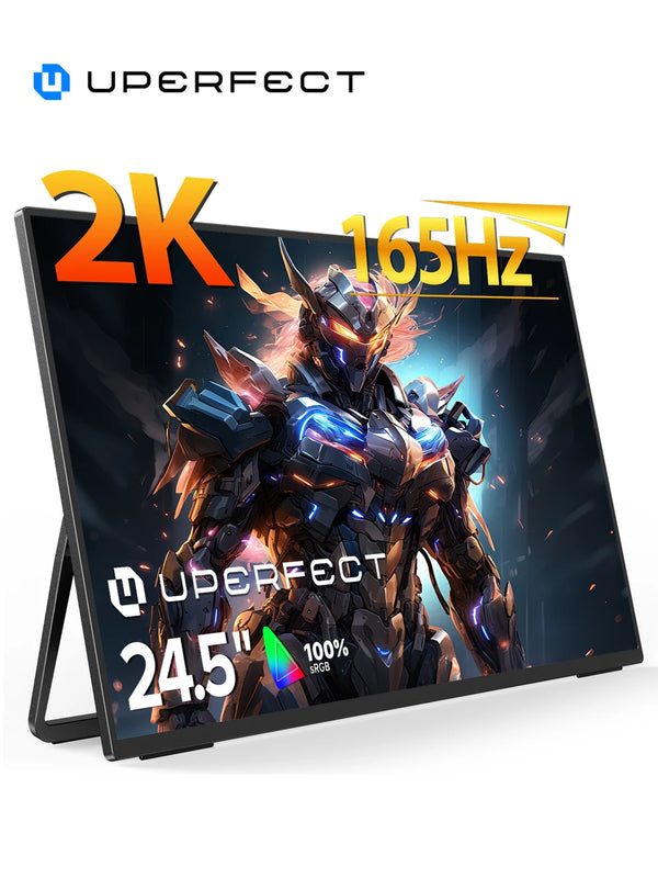 ម៉ូនីទ័រលើតុ UPERFECT UMax 24 2K ទំហំ 24.5 អ៊ីញ 165Hz អេក្រង់ IPS ភ្ជាប់ជញ្ជាំង 2560x1440 HDR Freesync សម្រាប់លេងហ្គេម កុំព្យូទ័រយួរដៃ អេក្រង់ពង្រីក