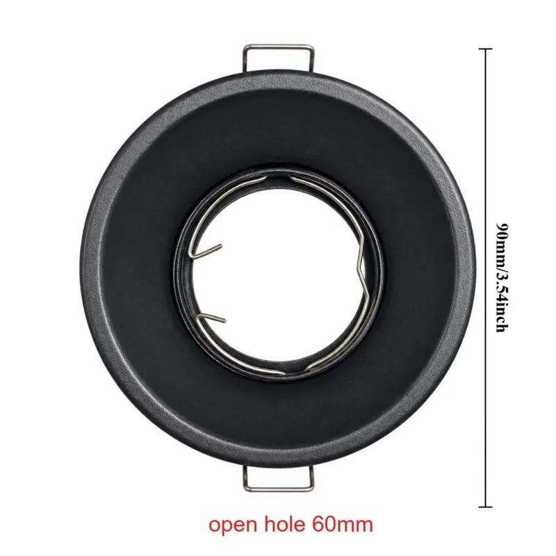 JOYINLED GU10 MR16 Downlight Frame Recessed Ceiling Light Fixture Adjustable Spotlight Trim for Home Office Commercial Lighting
