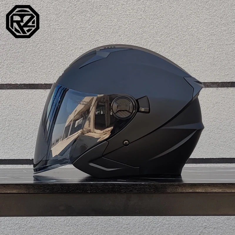 Latest High Quality Motorcycle Helmet Half Covering Dual Lens Cascos para Motos Male Female Couple Capacetes de Moto