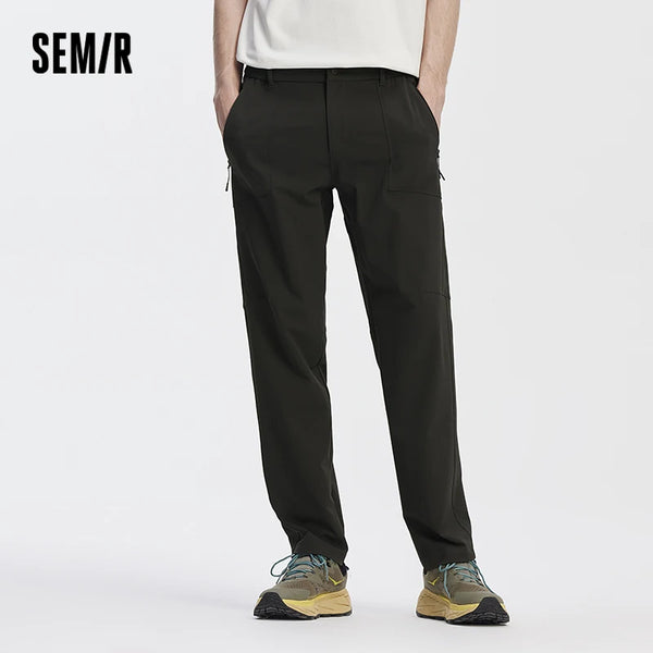 ខោបុរស Semir ងាយស្រួលថែទាំ មានខ្យល់ចេញចូលបានល្អ ប្រើប្រាស់បានយូរ ខោរួញតូច រចនាប័ទ្មទីក្រុង សម្រាប់អ្នកធ្វើដំណើរ ខោរដូវស្លឹកឈើជ្រុះ ពាក់ប្រចាំថ្ងៃ ឆ្នាំ២០២៦