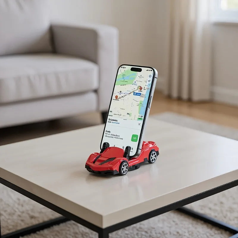 1pc creative super cool car model phone holder, sports style phone holder, dashboard rotating phone holder. red,black.