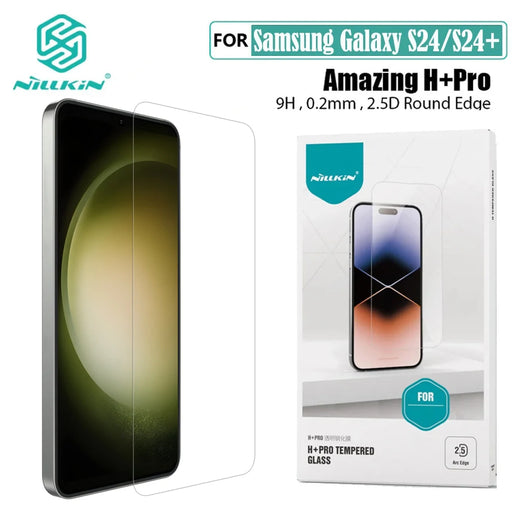 For Samsung Galaxy S24 S24+ Tempered Glass Nillkin H+PRO Anti-Explosion 2.5D 0.2mm Screen Protector Film For Samsung S24 Plus black