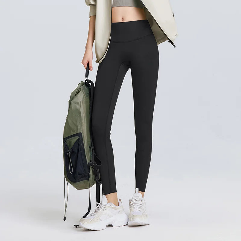 Semir Stretch Leggings Women High Elastic Tummy Control Slim Fit Black Cut Free Shark Pants 2026 Spring Stylish Bottoms