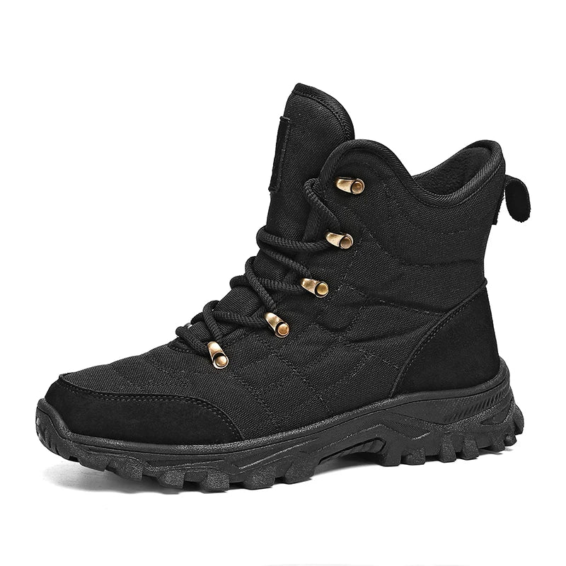 Men's Boots Autumn and Winter Waterproof Casual Snow Boots Non-Slip Comfort High-Top Outdoor Boots Fashion Youth Plus Size Boots