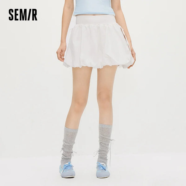សំពត់ស្ត្រី Semir ស្ទីលការពារកាំរស្មីយូវី សំពត់ខ្លី Bowknot Bud រដូវក្តៅឆ្នាំ ២០២៦ ធម្មតាសម្រាប់ក្រៅផ្ទះ