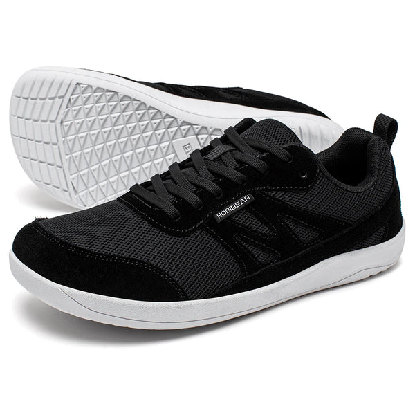 HOBIBEAR Barefoot Shoes for Women Men Zero Drop Wide Toe Box Sneakers Minimalist Lace Up Lightweight Running Shoes