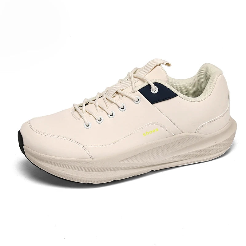 Men's wide-headed racing running shoes four seasons breathable light outdoor casual sneakers classic students speed sports shoes