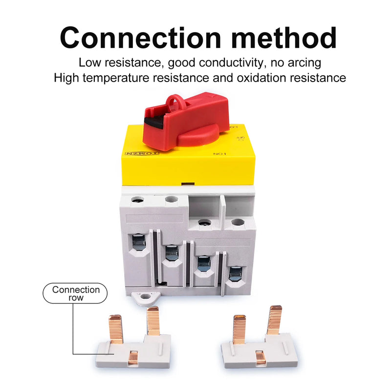 TOMZN 4P PV DC 1200V 32A Din Rail Solar Rotating Handle Isolator Rotary Switch Disconnector For Solar Distribution Box