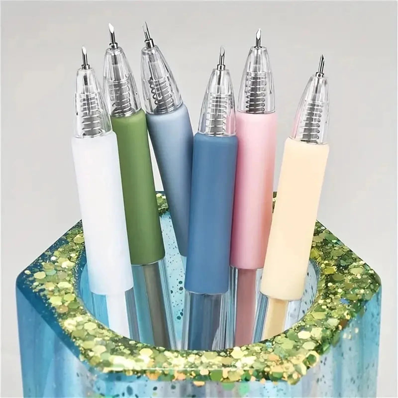 1+4PCS/5PCS Pen Knife Mini Press Piece Pen Function Mini Account Sticker Art Knife Paper Art Knife Pen Cutting Paper Knife