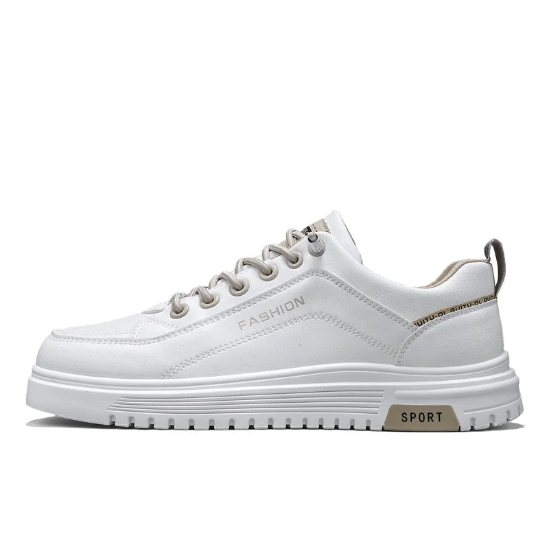 Men's casual shoes four seasons breathable soft-sole anti-slip outdoor walking shoes lightweight flat shoes sports board shoes