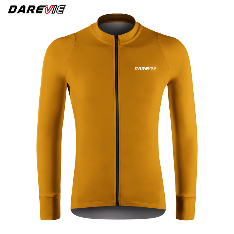 អាវយឺតជិះកង់ DAREVIE សម្រាប់បុរស ការពារកម្ដៅថ្ងៃ និងការពារការរអិល ធន់នឹងកម្ដៅ ធន់នឹងកាំរស្មីយូវី សម្រាប់រដូវរងា