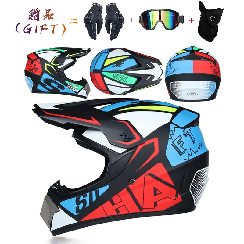 Professional Lightweight Off-road Motorcycle Helmet Racing Bike Children ATV Off-road Vehicle Downhill DH Cross Helmet Motocross