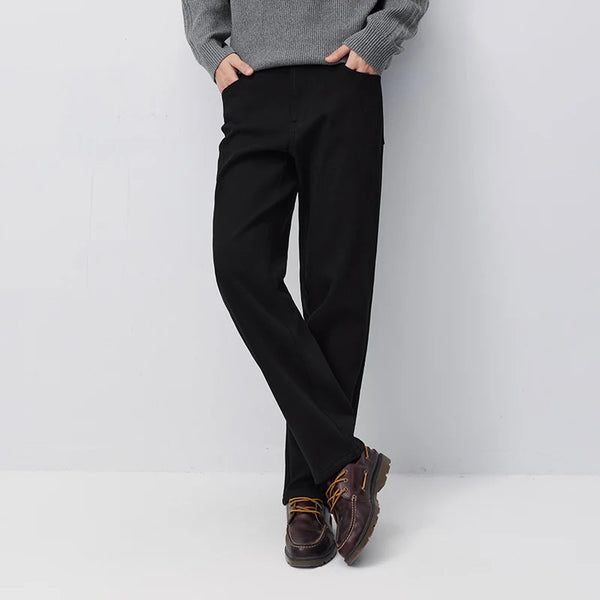 ខោខូវប៊យ Semir សម្រាប់បុរស រាងធម្មតា ជើងត្រង់ រចនាតិចតួចបំផុត ឆ្នាំ២០២៦ សម្លៀកបំពាក់ប្រចាំថ្ងៃរដូវរងាថ្មី រចនាប័ទ្មទីក្រុង ធម្មតា សម្លៀកបំពាក់ប្រចាំថ្ងៃ