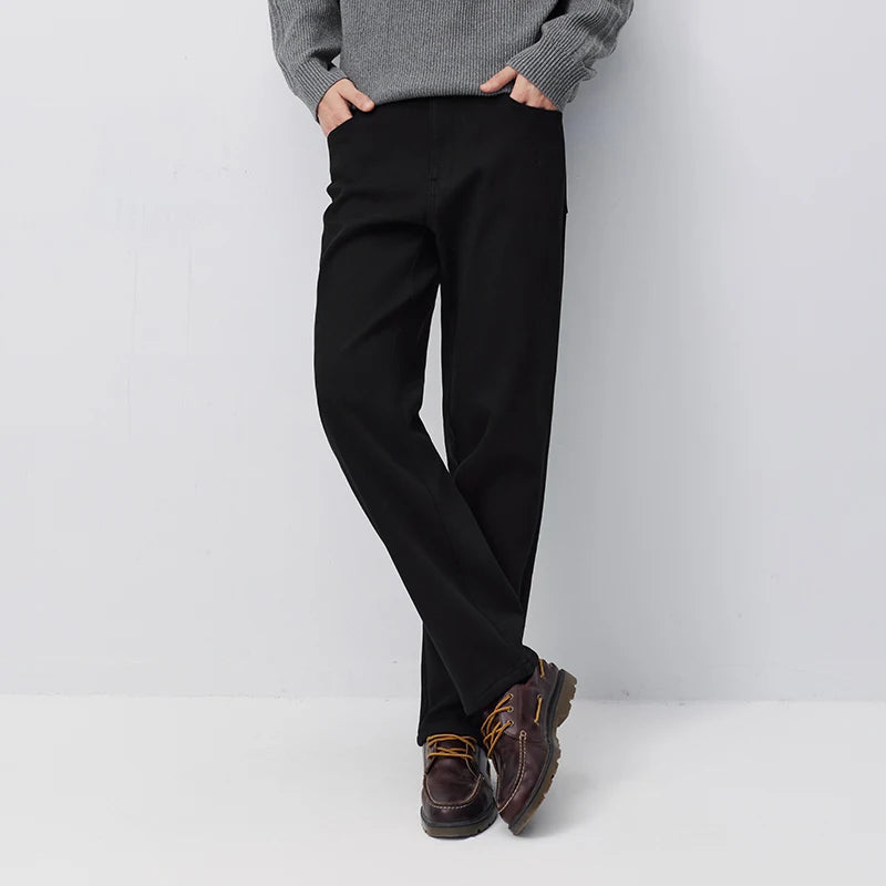 ខោខូវប៊យ Semir សម្រាប់បុរស រាងធម្មតា ជើងត្រង់ រចនាតិចតួចបំផុត ឆ្នាំ២០២៦ សម្លៀកបំពាក់ប្រចាំថ្ងៃរដូវរងាថ្មី រចនាប័ទ្មទីក្រុង ធម្មតា សម្លៀកបំពាក់ប្រចាំថ្ងៃ