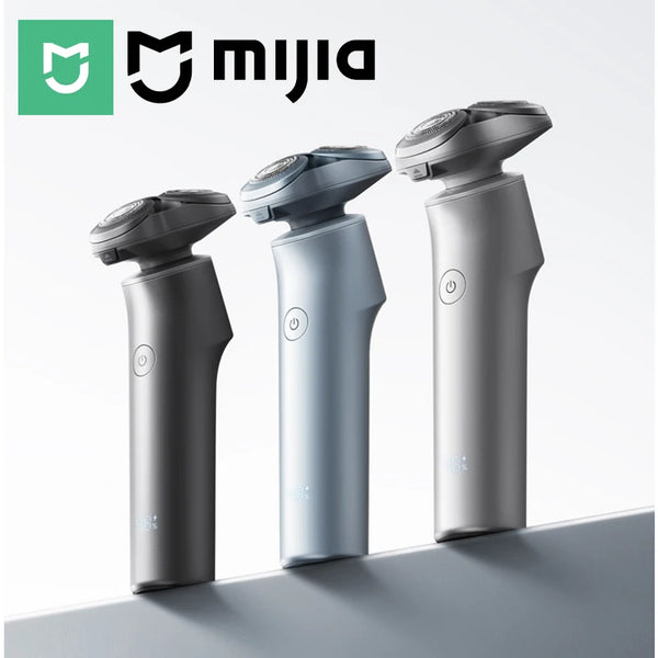 MIJIA Electric Shaver,Double Ring Three-blade Head,360° Floating Head,IPX7 Wet & Dry,Type-C,Long Battery Razor,Chinese Version