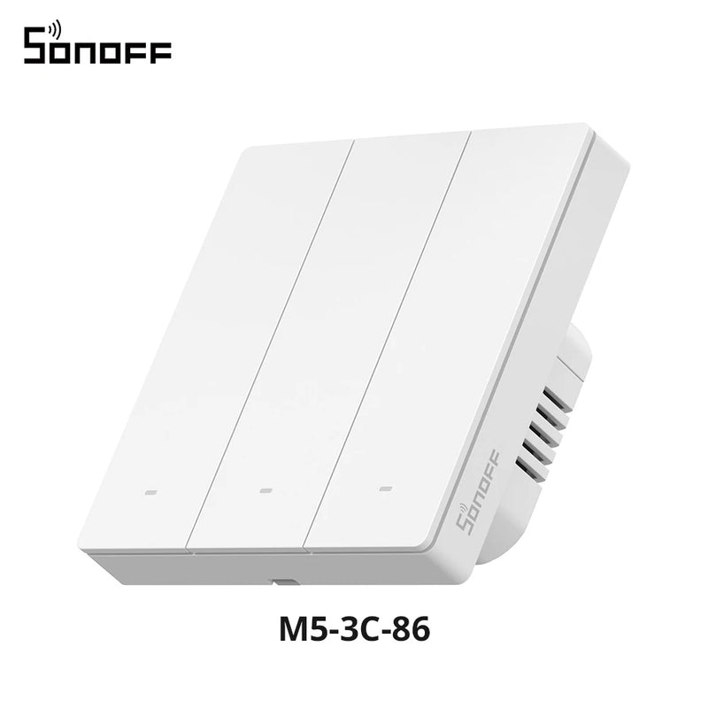 SONOFF M5 Matter Smart Wall Switch ESP32 Two-way EWeLink-Remote Switchman Voice Control Works with Alexa Google Apple Home Alice