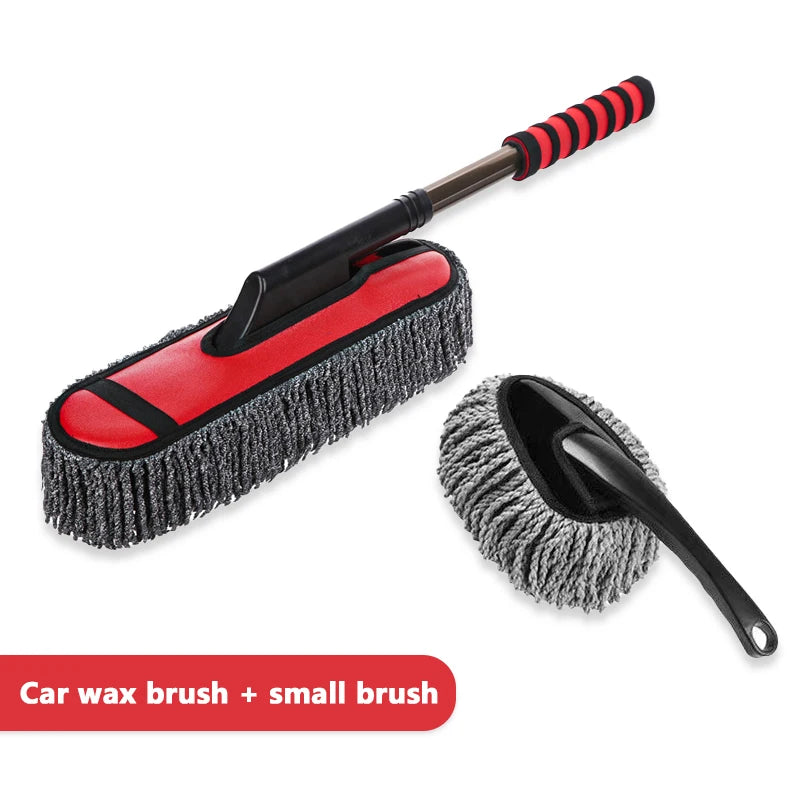 SEAMETAL Super Absorbent Car Mop Car Cleaning Brush Telescopic Car Wash Brush Car Home Detailing Dust Removal and Cleaning Tools