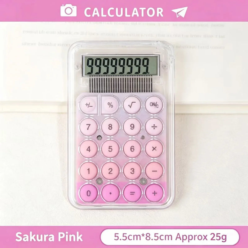 Cute Mini Portable Electronic Calculator High‑Appearance Desktop Calculators For Student Learning Office Stationery Gift Supplie